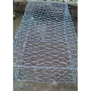 Bronjong Galvanis Penahan Longsor Ukuran 100x80x50 Lubang 20x20 cm