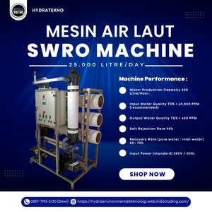 Mesin RO Air Laut Kapasitas 25m3/Hari