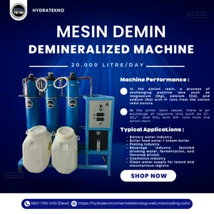 Mesin Demineralisasi Kapasitas 1m3/ Jam