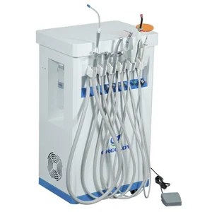 Greeloy Dental Unit Gu-P 209 + Dental High Speed Handpiece + Dental Low Speed Handpiece (Contra Angle & Straight)