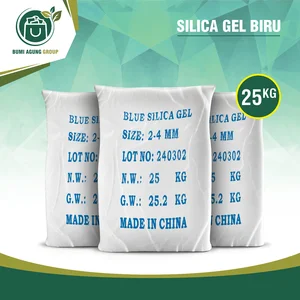 Blue Silica Gel / Silica Gel Indikator Biru / Silica Gel Biru Anti Lembab / 25Kg
