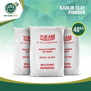 KAOLIN CLAY / BUBUK KAOLIN /MASKER WAJAH /SABUN & KEPERLUAN INDUSTRI/COSMETIC GRADE/40kg 1 sak