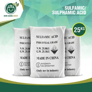 Kimia pembersih – Asam Sulfamat H3NS03  (Sulfamic Acid) 90-98% Powder 25kg Technical Grade / Industrial Grade