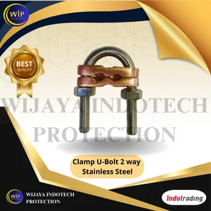 Clamp U-Bolt 2 way Stainless Steel Clamp Grounding