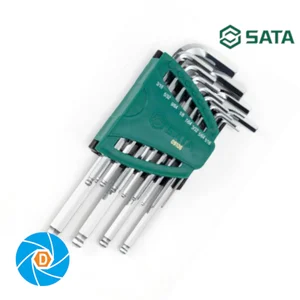 SATA 12 Pc. SAE Kunci L Ujung Bola Panjang Set ST09106SJ
