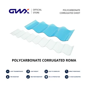 Polycarbonate Gelombang Roma GWX 0.8 mm x 1.069 m x 6 m