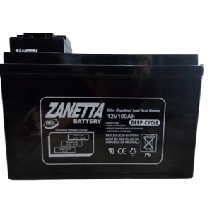 Aki Gel Vrla  Zanetta 12v 100ah untuk Tenaga Surya 