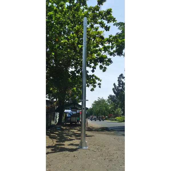 Tiang CCTV Tinggi 5 meter Okta Finish Hot Deep Galvanish