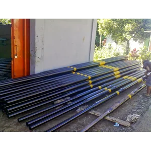 Electril Pole 9 meters Round Black Paint 