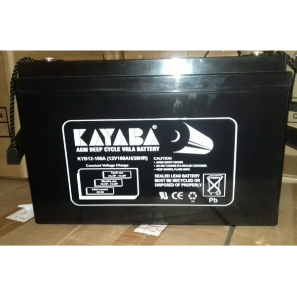 Baterai Solar panel Accu vrla deepcycle Agm Kayaba 12v 100ah untuk solar cell