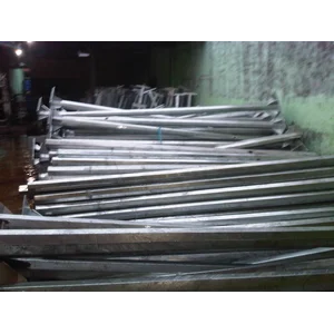 Tiang PJU Lurus untuk PJU All in one 7 meter Okta Hot deep Galvanish