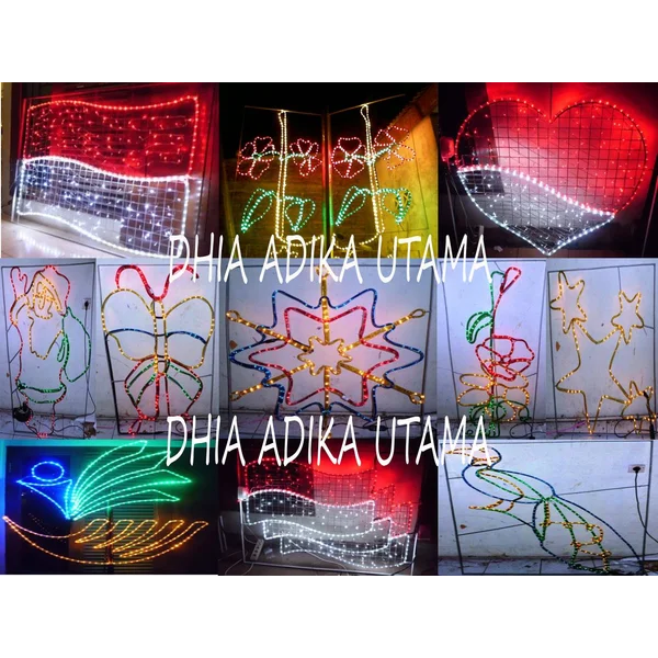 Lampu Hias Dekoratif Jalan Firework 6 Meter