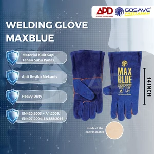 GOSAVE MAXBLUE Welding Safety Gloves (14 Inch)