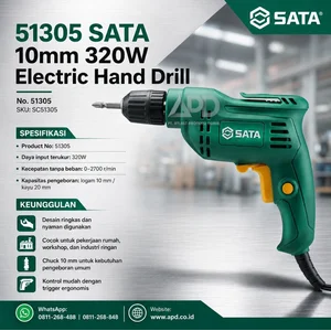 SATA 51305 Mesin Bor Tangan Elektrik 10mm 320W
