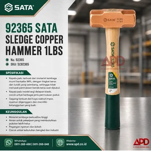 SATA 92365  Sledge Copper Hammer 1LBS