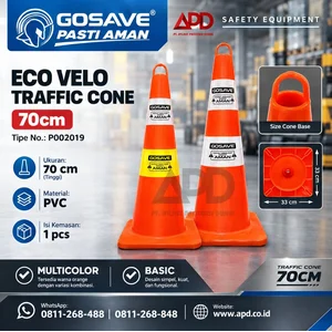GOSAVE Eco Velo Traffic Cone 70cm 