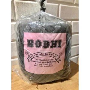 TALI RAFIA TALI PLASTIK BODHI HITAM FULL GULUNGAN TEBAL 1 KG