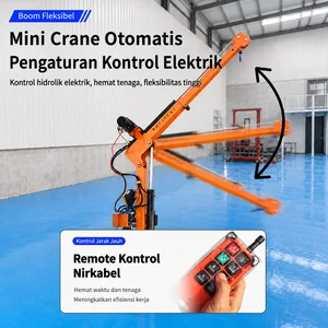 Mini Crane Hidrolik Elektrik 1 Ton 12V DC Rotasi 360° Wireless Remote