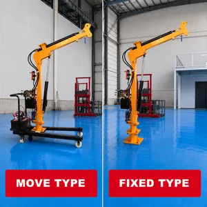Mini Crane Hidrolik Elektrik 1 Ton 12V DC Rotasi 360° Wireless Remote