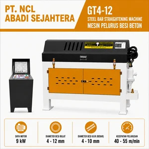 Mesin Bending Pipa Mesin Pelurus dan Potong Besi Beton GT4-12 Otomatis 9 kW