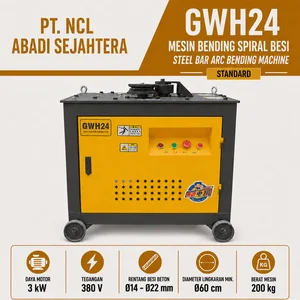 Mesin Bending Pipa Mesin Bending Spiral Besi Beton GWH24 3kW 380V