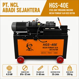 Mesin Pembuat Sinai Ulir Besi Beton HGS-40 Ø16–32 mm 4.5 kW / Bar Bender