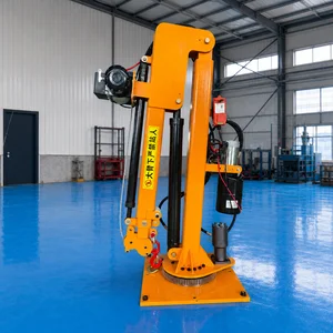 Mini Crane Hidrolik Elektrik 2 Ton 12V DC Rotasi 360° Wireless Remote
