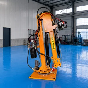 Mini Crane Hidrolik Elektrik 2 Ton 12V DC Rotasi 360° Wireless Remote