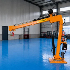 Mini Crane Hidrolik Elektrik 2 Ton 12V DC Rotasi 360° Wireless Remote