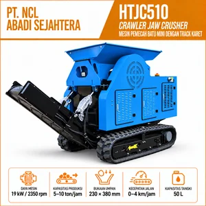 Mesin Pemecah Batu Mobile Jaw Stone Crusher HTJC510