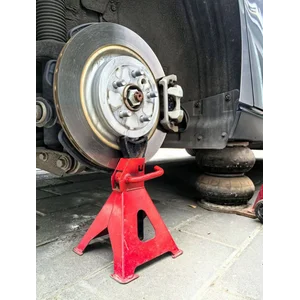 Jack Stand Kapasitas 3T (6.000 lbs) Baja Profil Rendah yang Dapat Disesuaikan untuk Mobil SUV MPV Sedan 1 Pasang