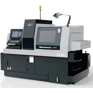 Dual spindle 6 axis Swiss lathe TD466 CNC atumotatic turning machine with 32 tools