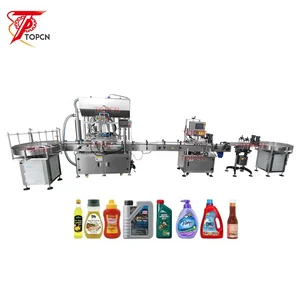 Automatic Six Head Detergent Viscosity Ointment Thick Paste Shaving Cream Bottling Filling Capping and Labeling Production Line