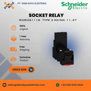 RXZE2S111M ADAPTER SOCKET PLUG-IN ELECTRONIC COMP; SOCKET RELAY CONTRACT TYPE 3 NC/NO; 11 27 X 61 X 83 MM - SCHNEIDER - SOCKET RELAY