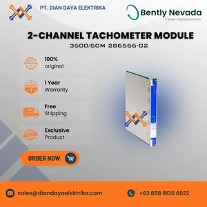 BENTLY NEVADA - 2-channel Tachometer Module - 3500/50M 286566-02