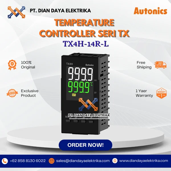 Autonics - TX4H-14R-L - Temperature Controller Seri TX
