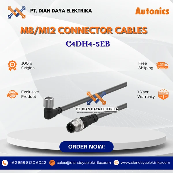 Autonics - C4DH4-5EB - M8/M12 Connector Cables