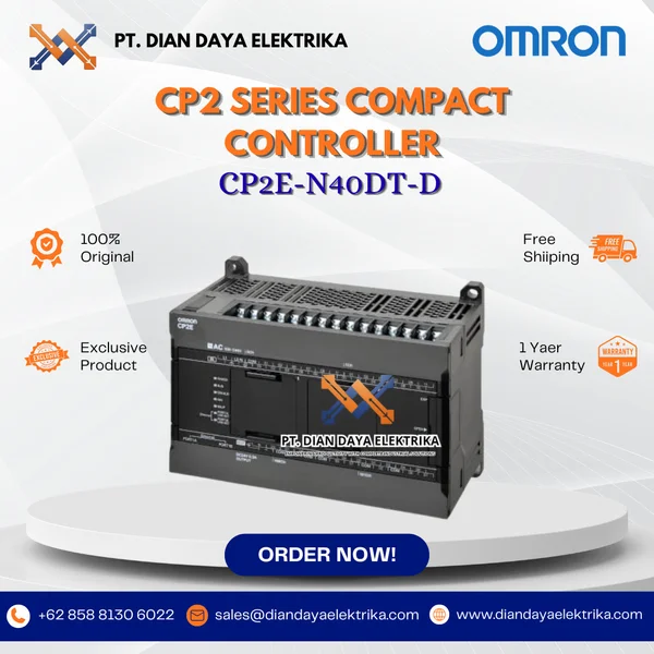 Omron - CP2E-N40DT-D - CP2 Series Compact Controller
