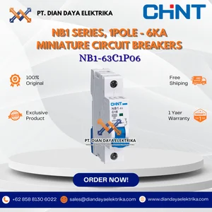 CHINT - 6KA Miniature Circuit Breakers - NB1-63C1P06
