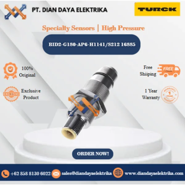Turck Specialty Sensors High Pressure BID2-G180-AP6-H1141/S212 16885 Inductive Proximity Switches