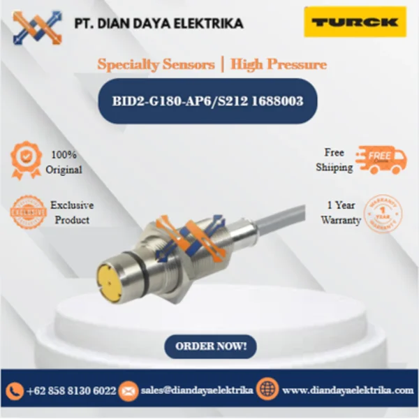 Turck Specialty Sensors  High Pressure BID2-G180-AP6/S212 1688003 Inductive Proximity Switches