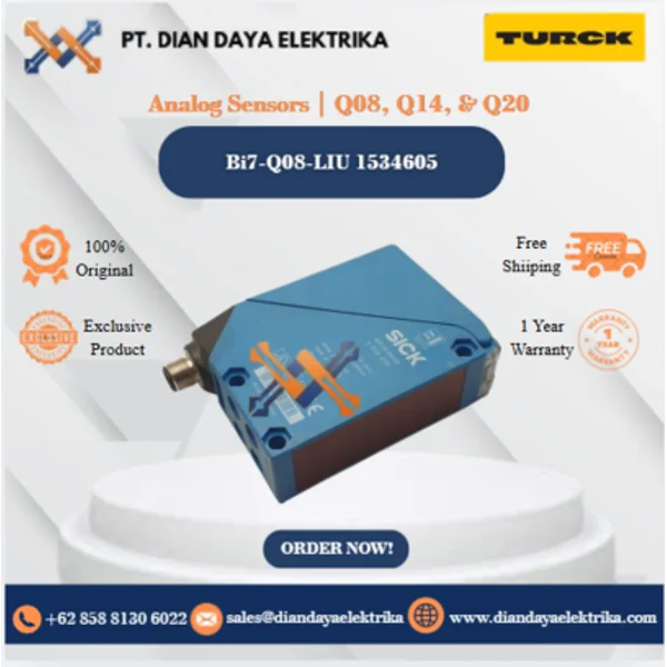 Turck Analog Sensors Q08 Q14 & Q20 Bi7-Q08-LIU 1534605 Inductive Proximity Switches