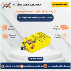 Turck Analog Sensors  Q08 Q14 & Q20 Bi15-Q20-2LU-H1141/S950 1534611 Inductive Proximity Switches