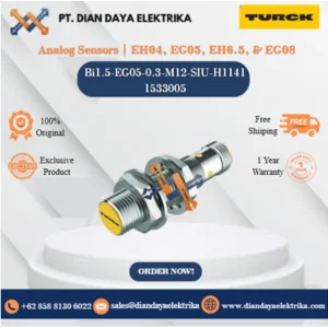 Turck Analog Sensors  EH04 EG05 EH6.5 & EG08 Bi1.5-EG05-0.3-M12-SIU-H1141 1533005 Inductive Proximity Switches