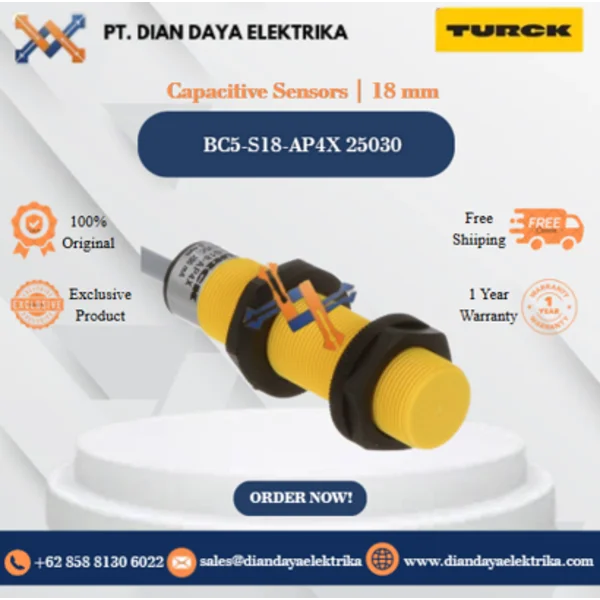 Turck Capacitive Sensors  18 mm BC5-S18-AP4X 25030 Capacitive Proximity Switches
