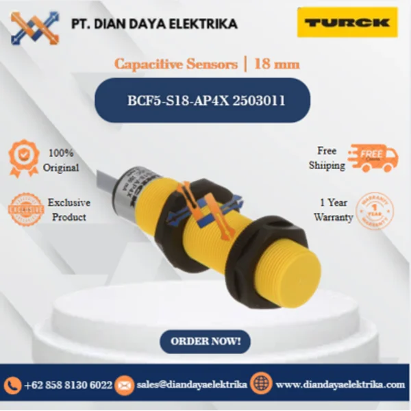 Turck Capacitive Sensors 18 mm BCF5-S18-AP4X 2503011 Capacitive Proximity Switches