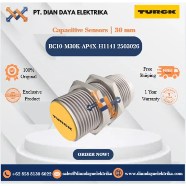 Turck Capacitive Sensors  30 mm BC10-M30K-AP4X-H1141 2503026 Capacitive Proximity Switches