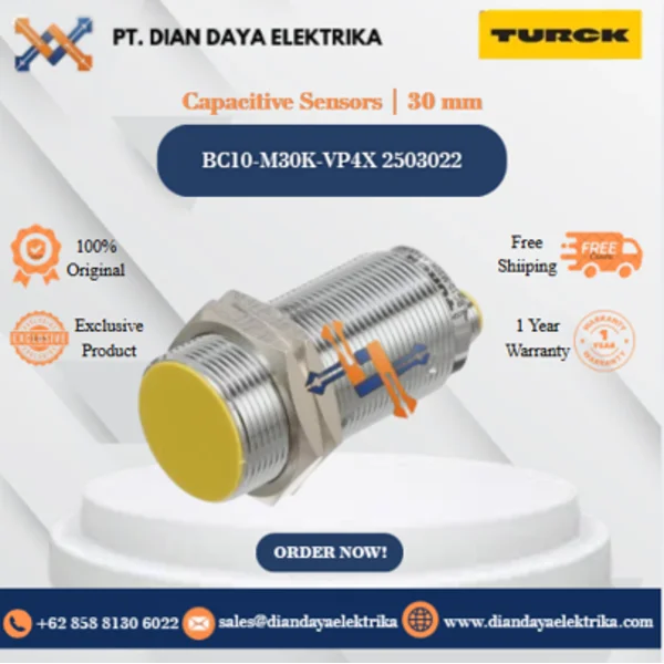 Turck Capacitive Sensors  30 mm BC10-M30K-VP4X 2503022 Capacitive Proximity Switches