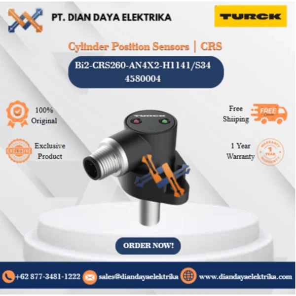 Turck Cylinder Position Sensors  CRS Bi2-CRS260-AN4X2-H1141/S34 4580004 Magnetic Proximity Switches