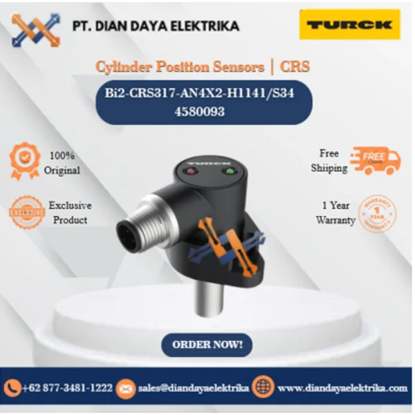 Turck Cylinder Position Sensors  CRS Bi2-CRS317-AN4X2-H1141/S34 4580093 Inductive Proximity Switches